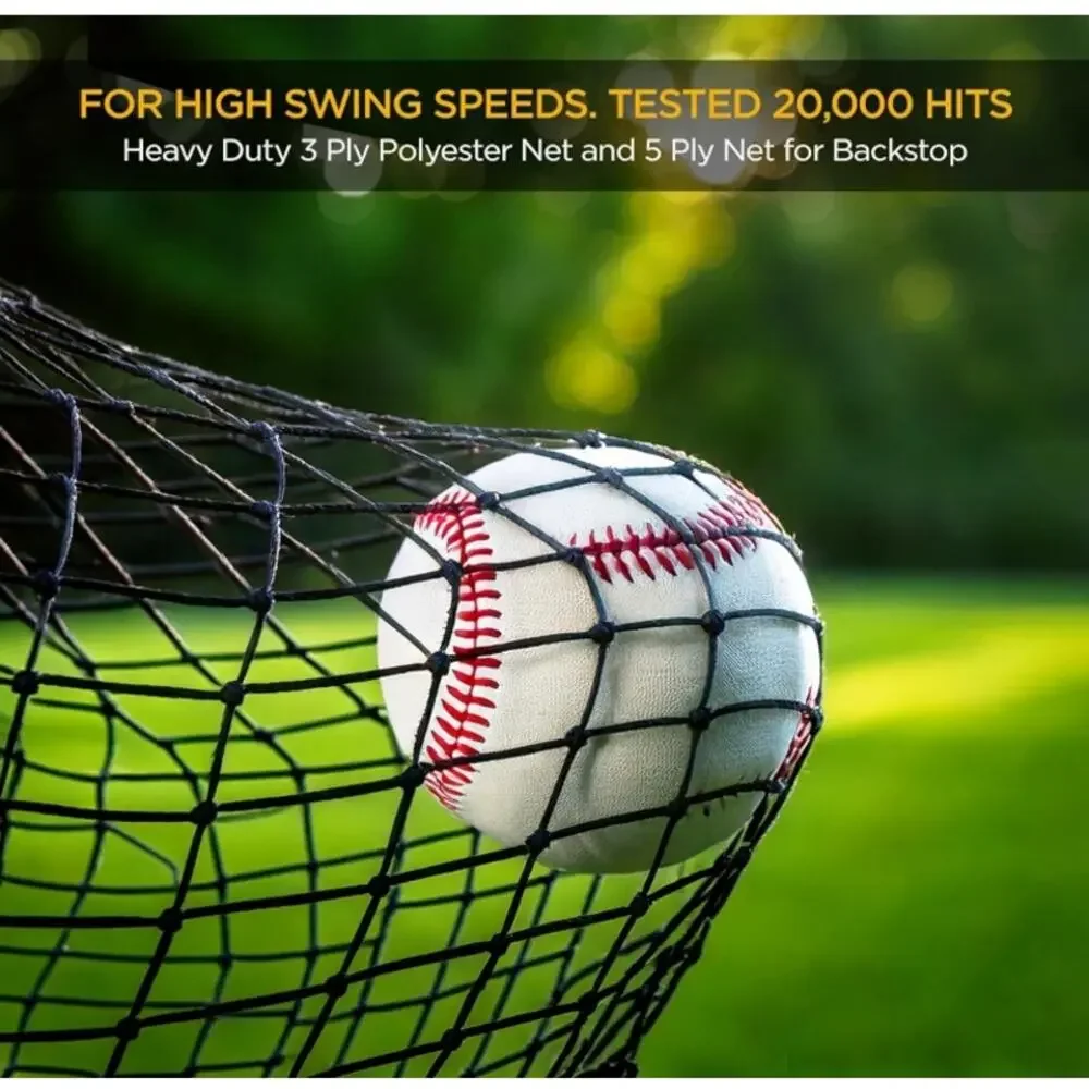 ZivPlay 30x12x8FT Baseball Batting Cage Net Backyard Softball Cage New